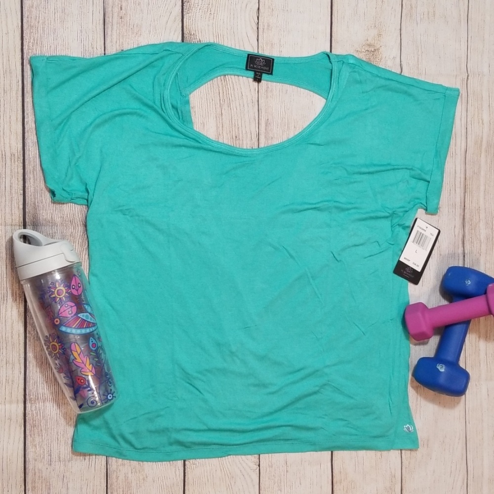 Pink Lotus Open Back Athletic Top